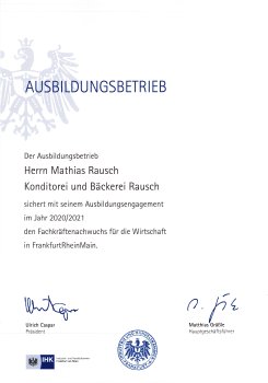 2021 - IHK - Ausbildungsbetrieb