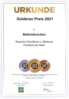 2021 - DLG-prämiert - Goldner Preis - Bethmännchen