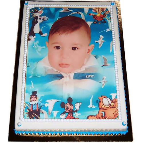 Foto- & Bildtorte, Eckige Form, Nr.F 002