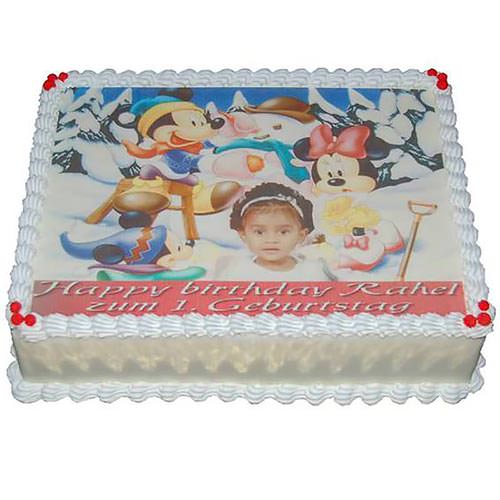 Foto- & Bildtorte, Eckige Form, Nr.G 040 - Kundenvorlage