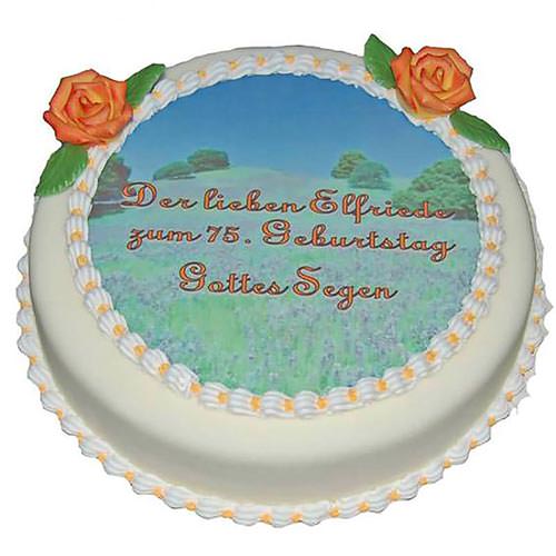 Foto- & Bildtorte, Runde Form, Nr.G 019