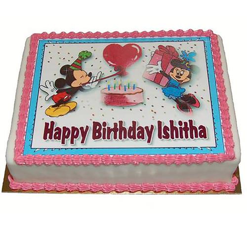 Foto- & Bildtorte, Eckige Form, Nr.G 045 - Kundenvorlage