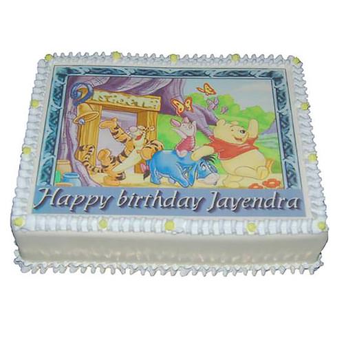 Foto- & Bildtorte, Eckige Form, Nr.G 057 - Kundenvorlage