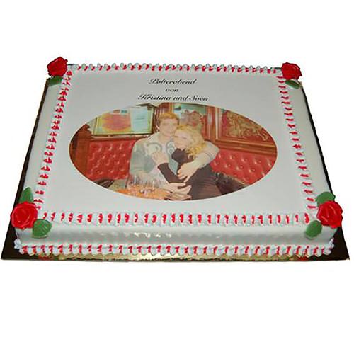 Foto- & Bildtorte, Eckige Form, Nr.HO 105