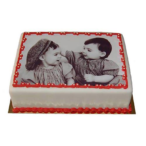 Foto- & Bildtorte, Eckige Form, Nr.F 014