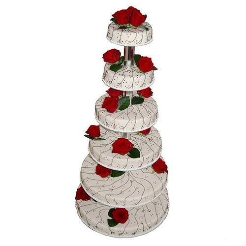 Hochzeitstorten, Sechs und mehr Etagen, Nr.602